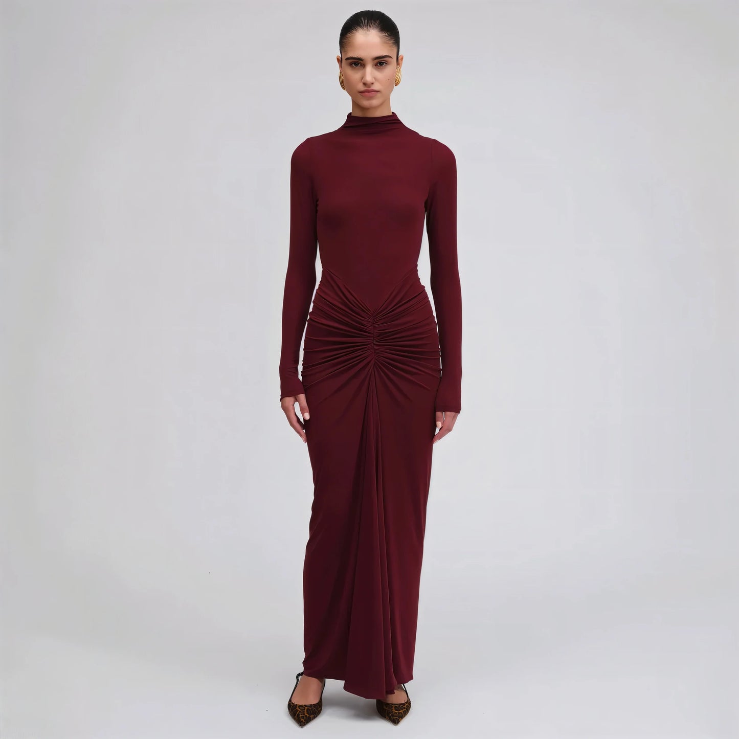 ALICE Ruched Maxi Dress